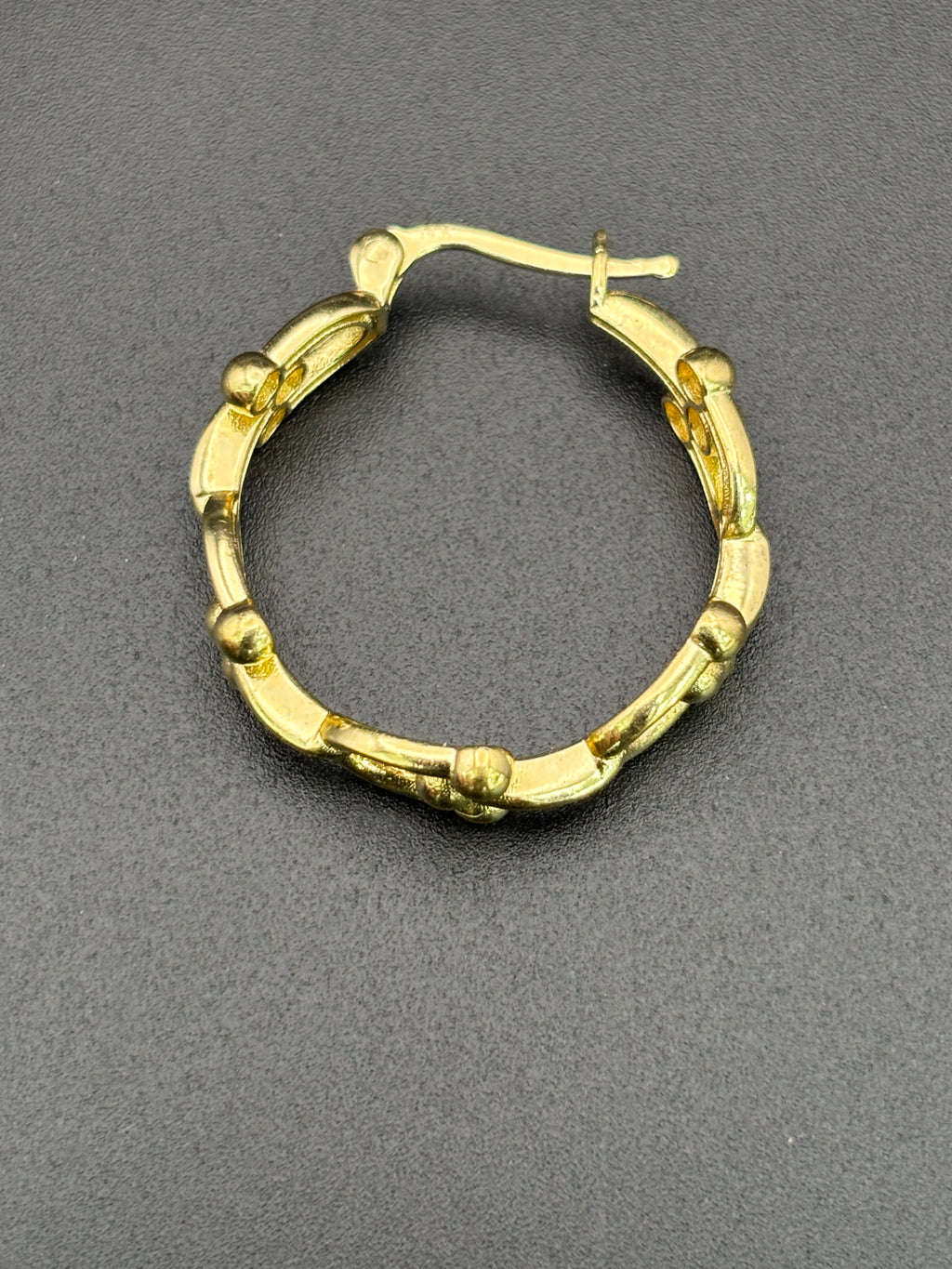 14k Solid Gold Hoop Earrings Tiffany