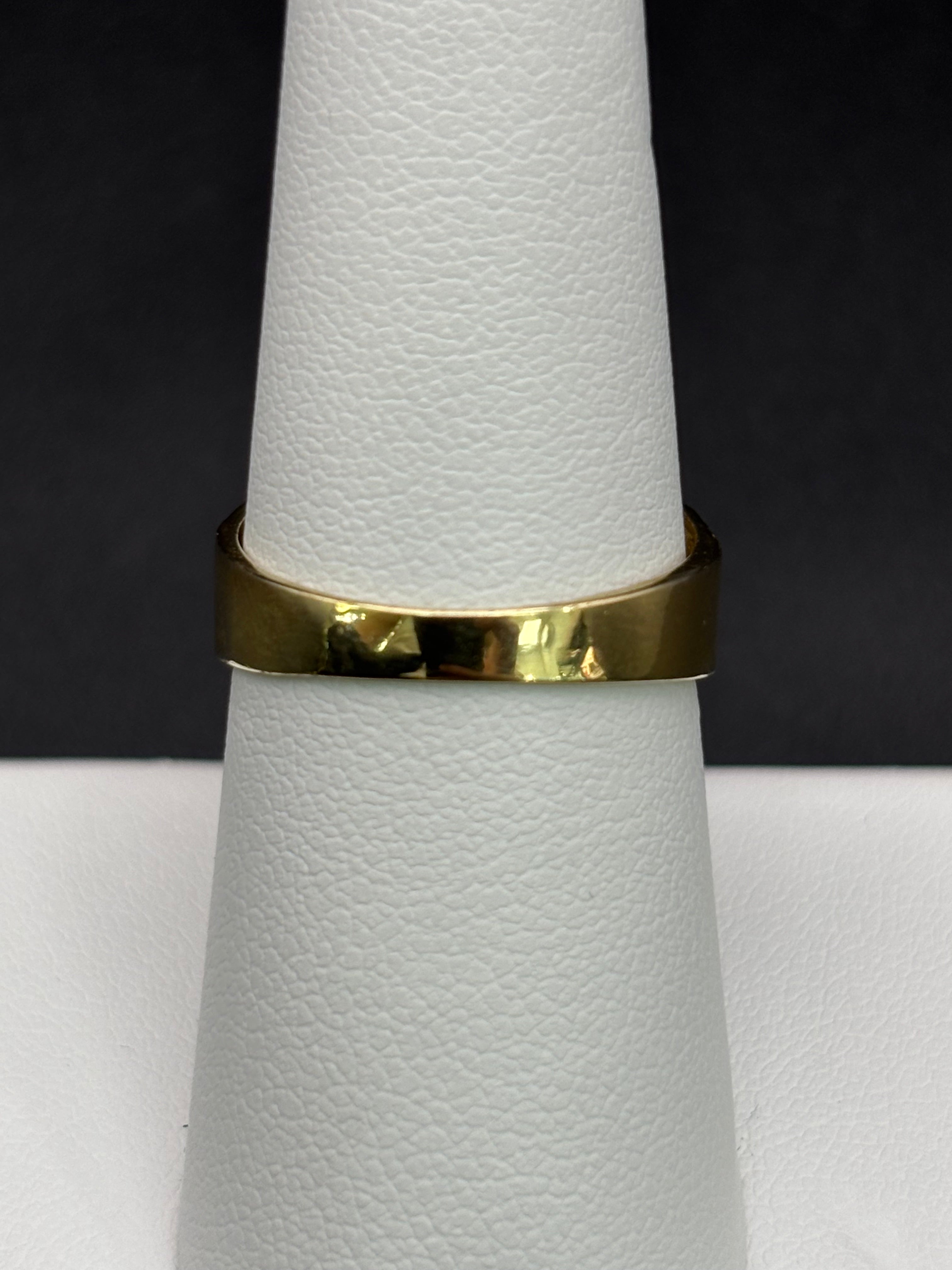 10k Solid Gold Nugget Ring Three Cross Jesus Christ