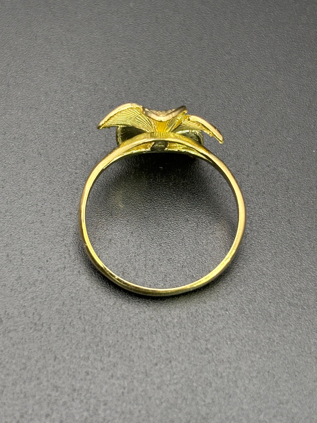 10k Solid Gold Ring Flower