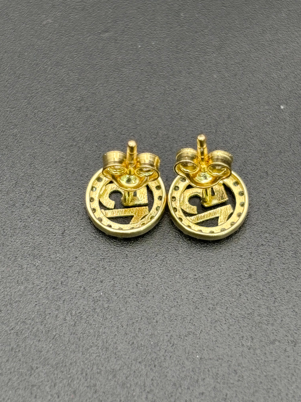14k Solid Gold Earrings Quinceanera 15 Años