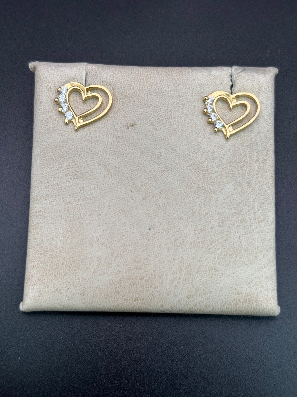 14k Solid Gold Earrings Quinceanera 15 Años Heart