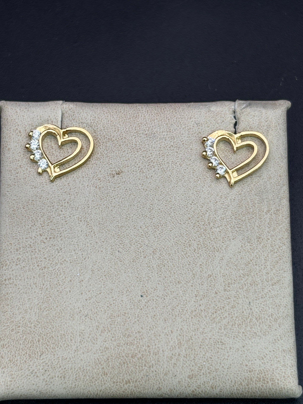14k Solid Gold Earrings Quinceanera 15 Años Heart
