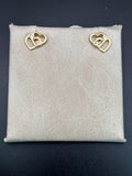 14k Solid Gold Earrings Quinceanera 15 Años Heart