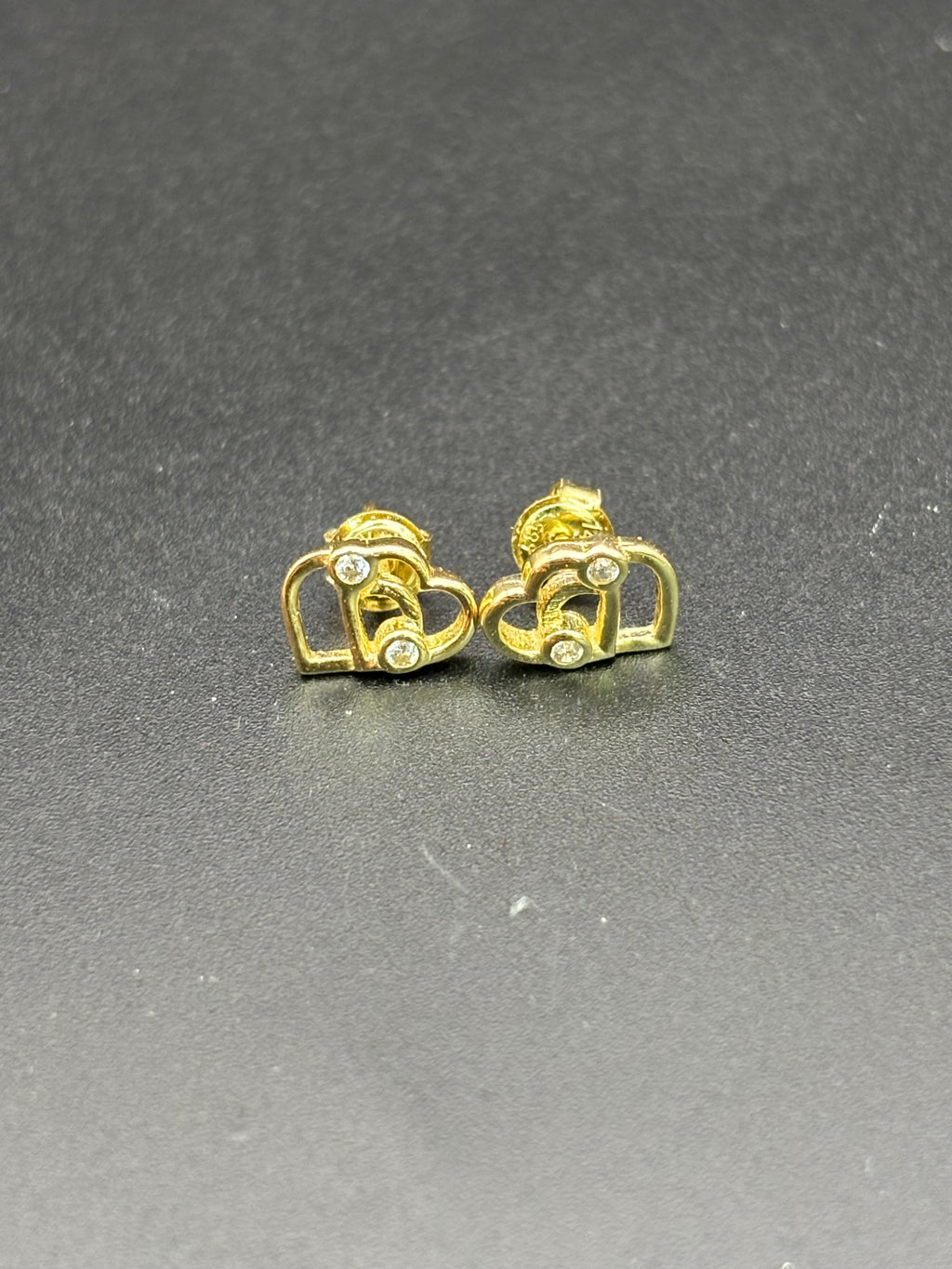 14k Solid Gold Earrings Quinceanera 15 Años Heart