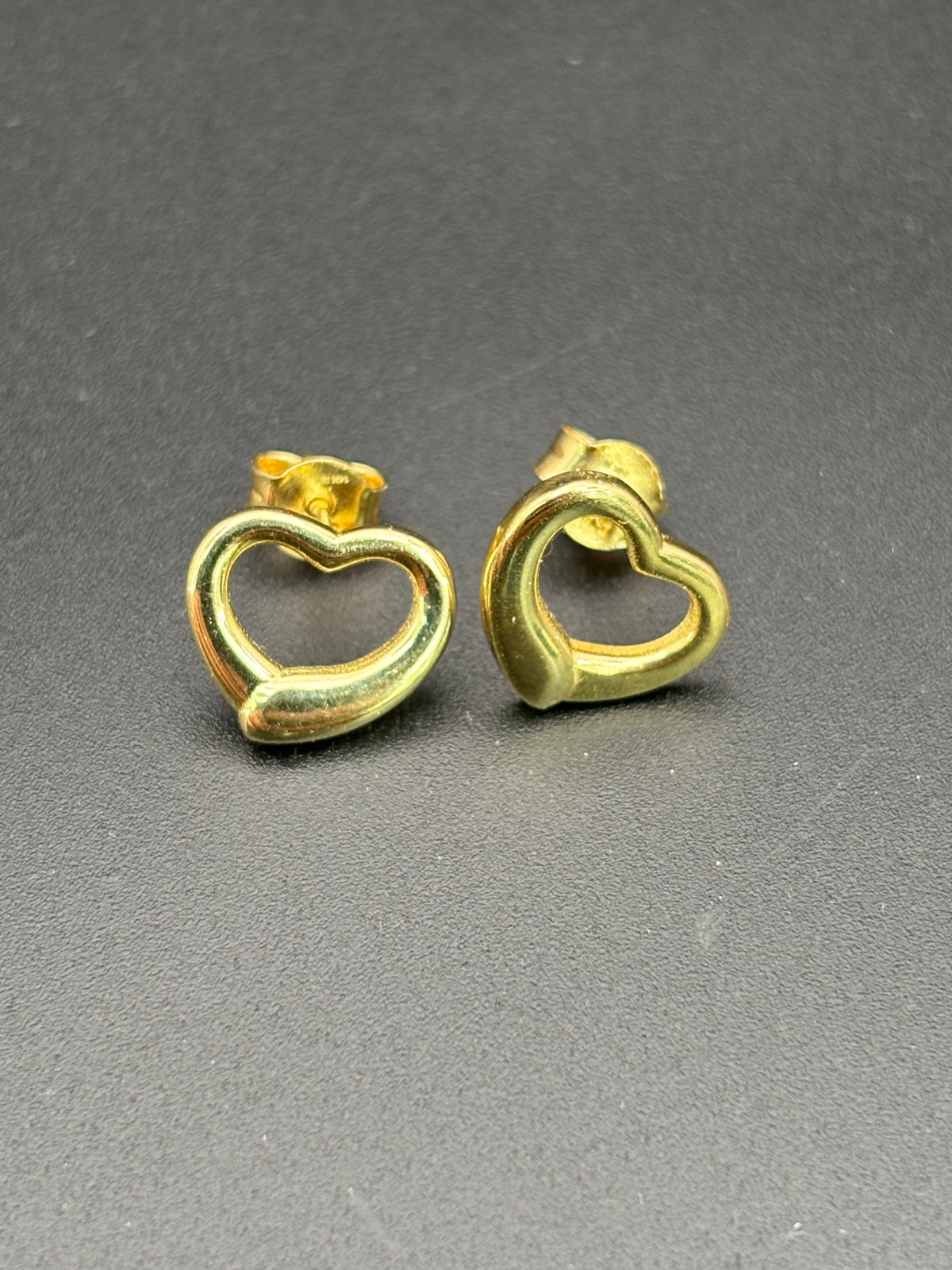 14k Solid Gold Earrings Quinceanera 15 Años Heart
