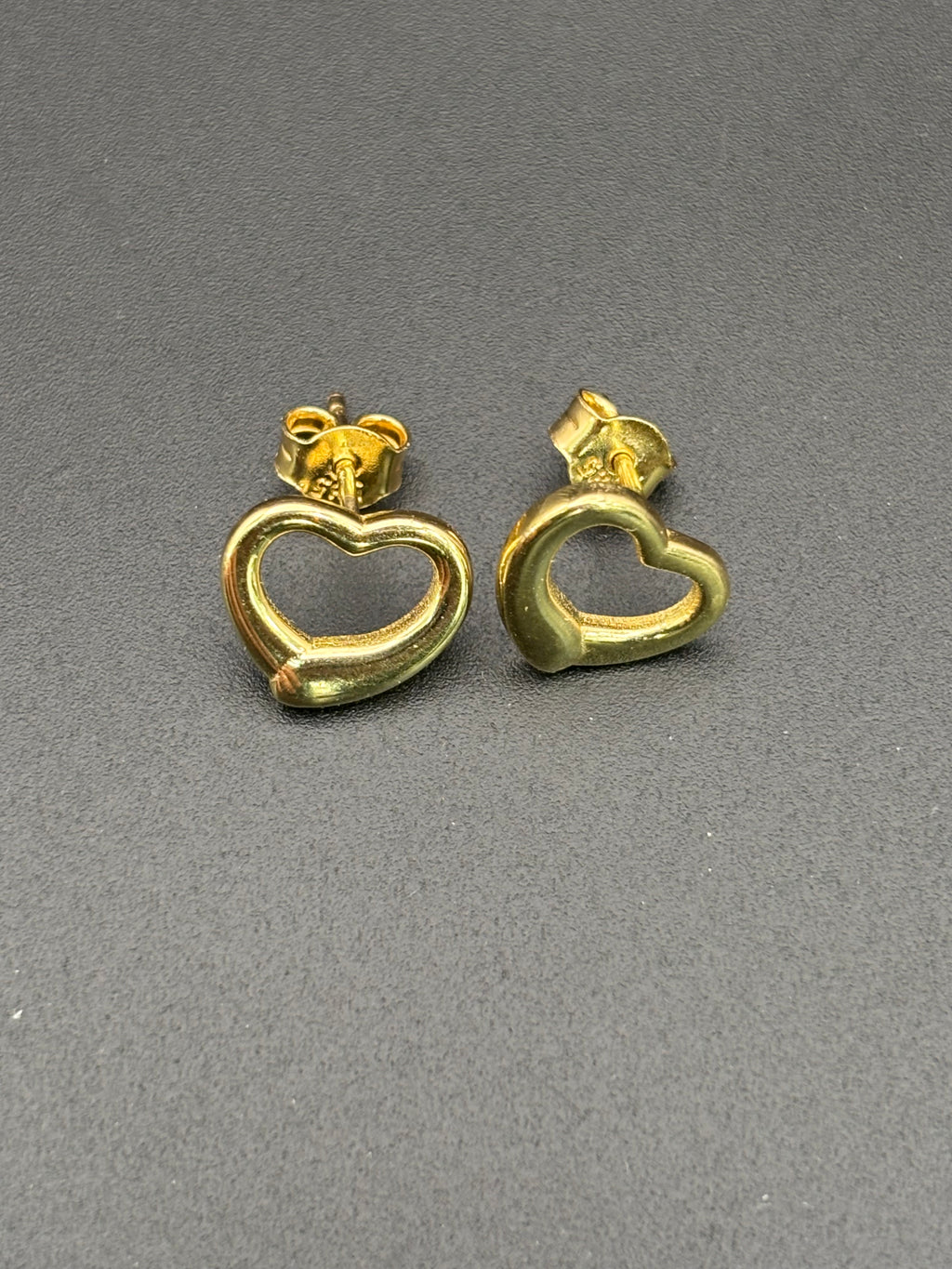 14k Solid Gold Earrings Quinceanera 15 Años Heart