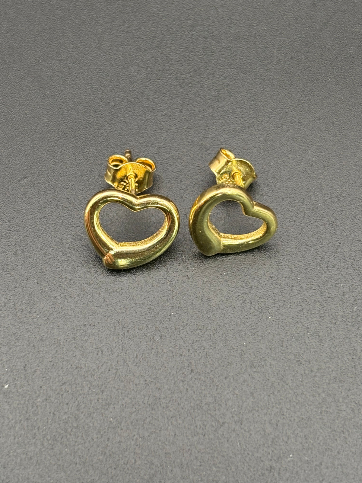 14k Solid Gold Earrings Quinceanera 15 Años Heart