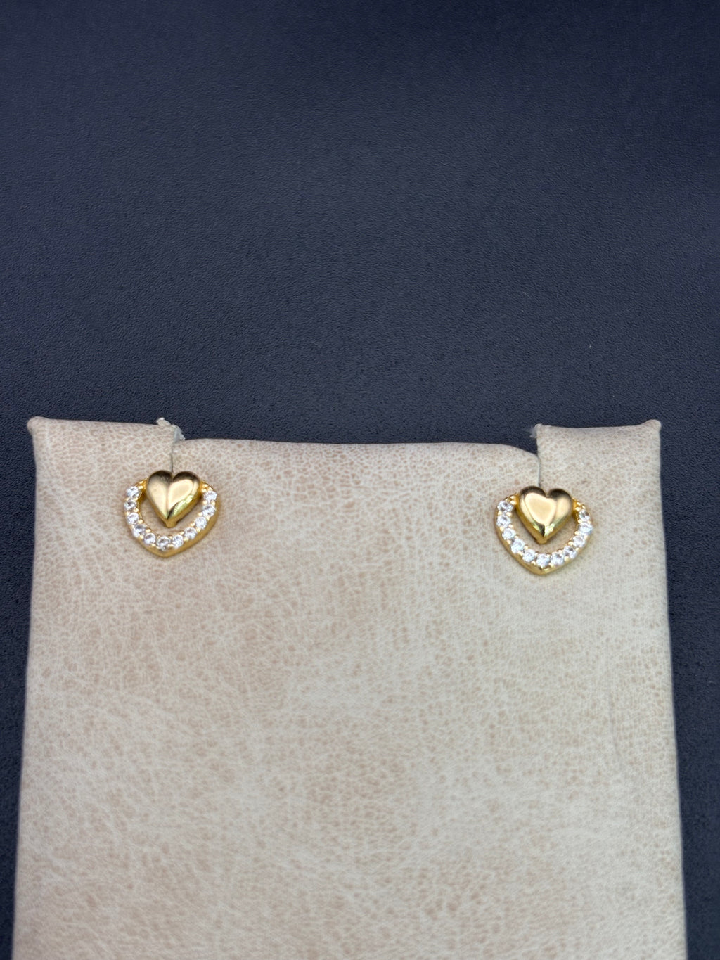 14k Solid Gold Earrings Quinceanera 15 Años Heart