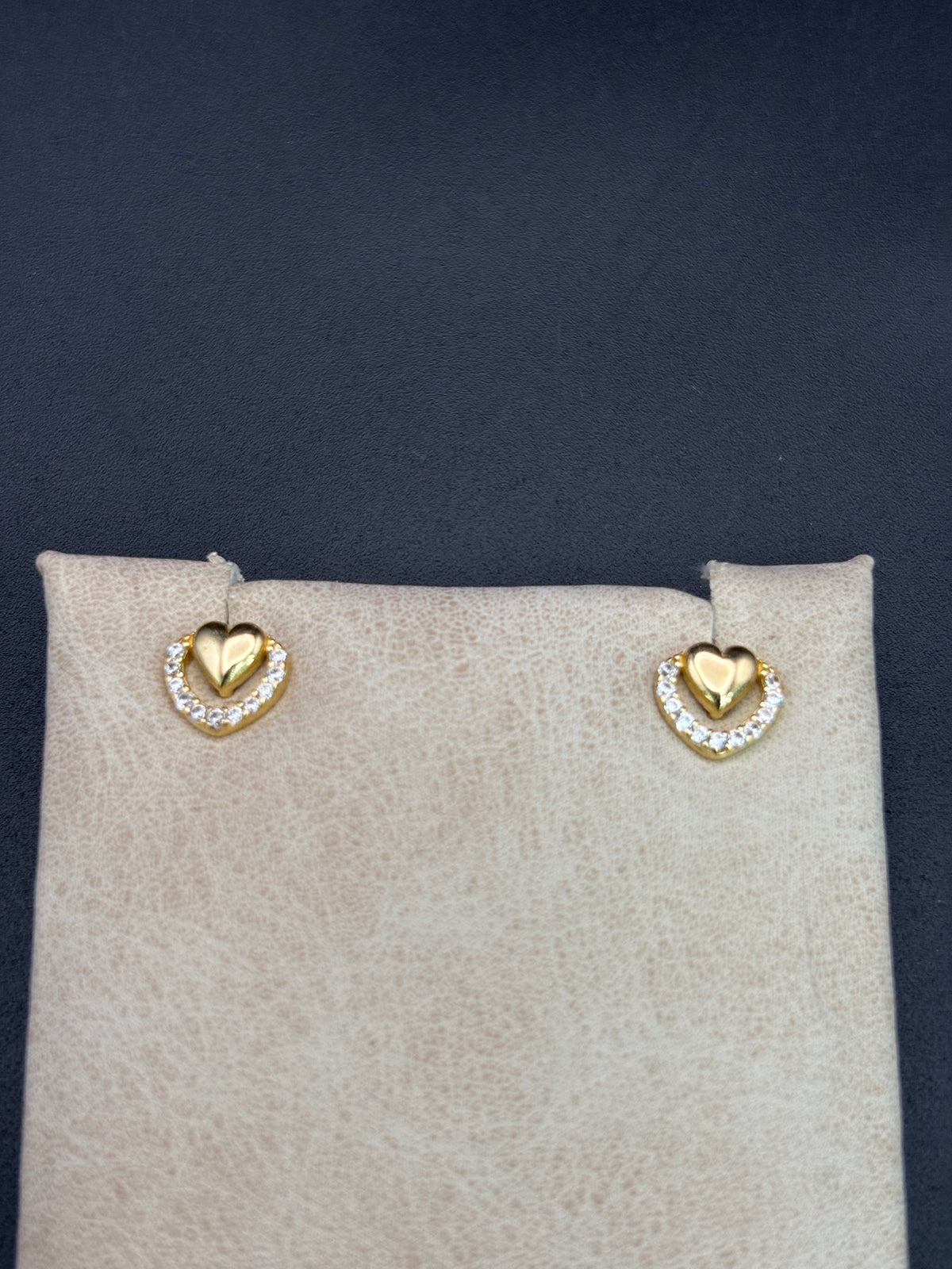 14k Solid Gold Earrings Quinceanera 15 Años Heart