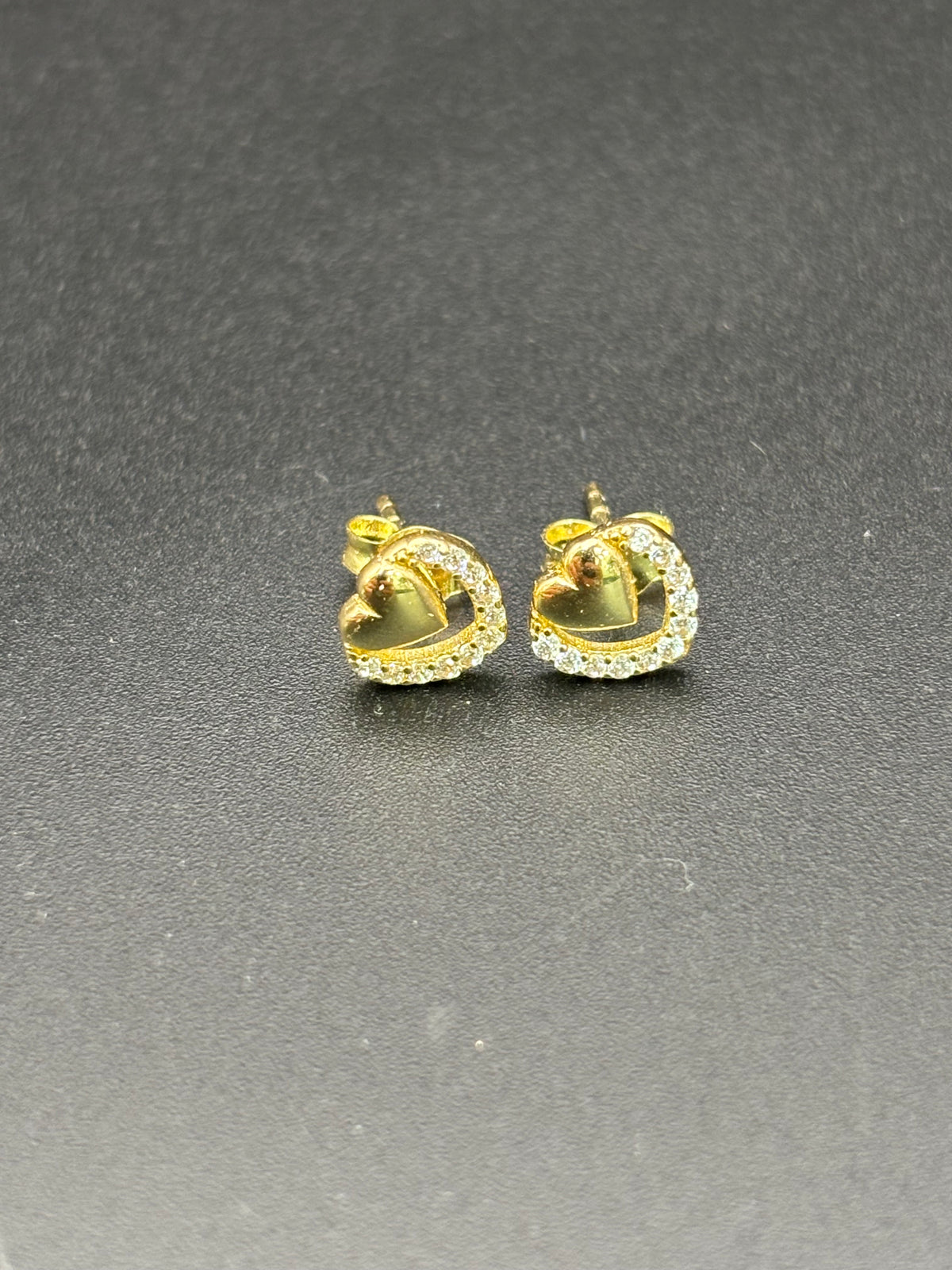 14k Solid Gold Earrings Quinceanera 15 Años Heart