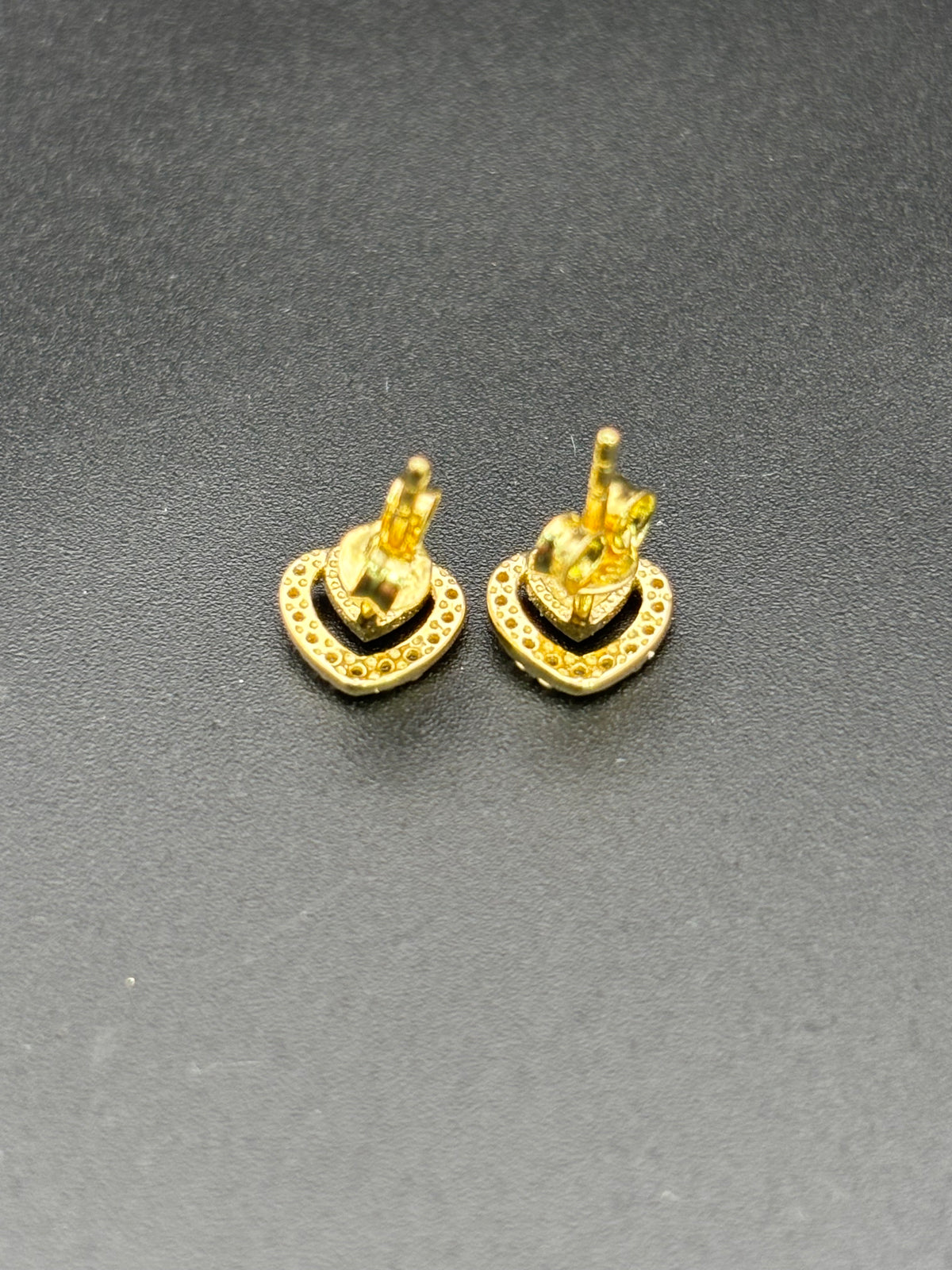 14k Solid Gold Earrings Quinceanera 15 Años Heart