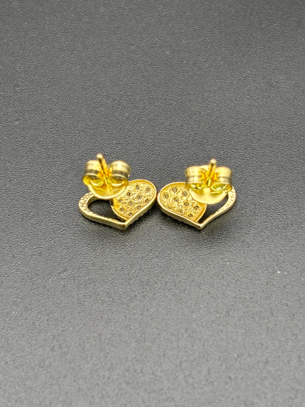 14k Solid Gold Earrings Quinceanera 15 Años Heart