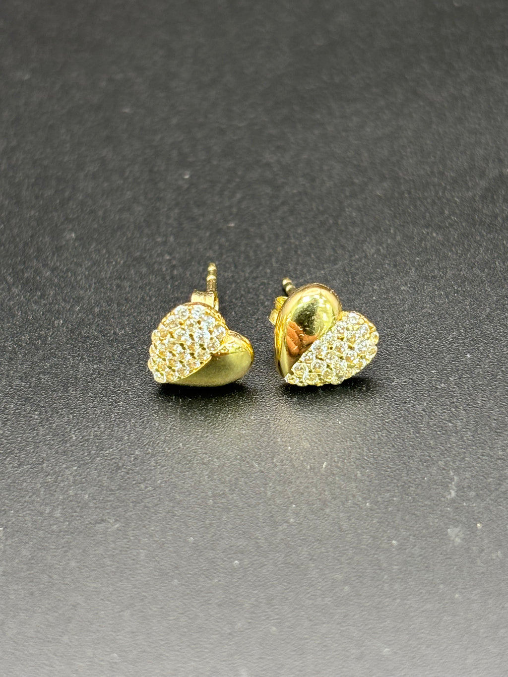 14k Solid Gold Earrings Quinceanera 15 Años Heart