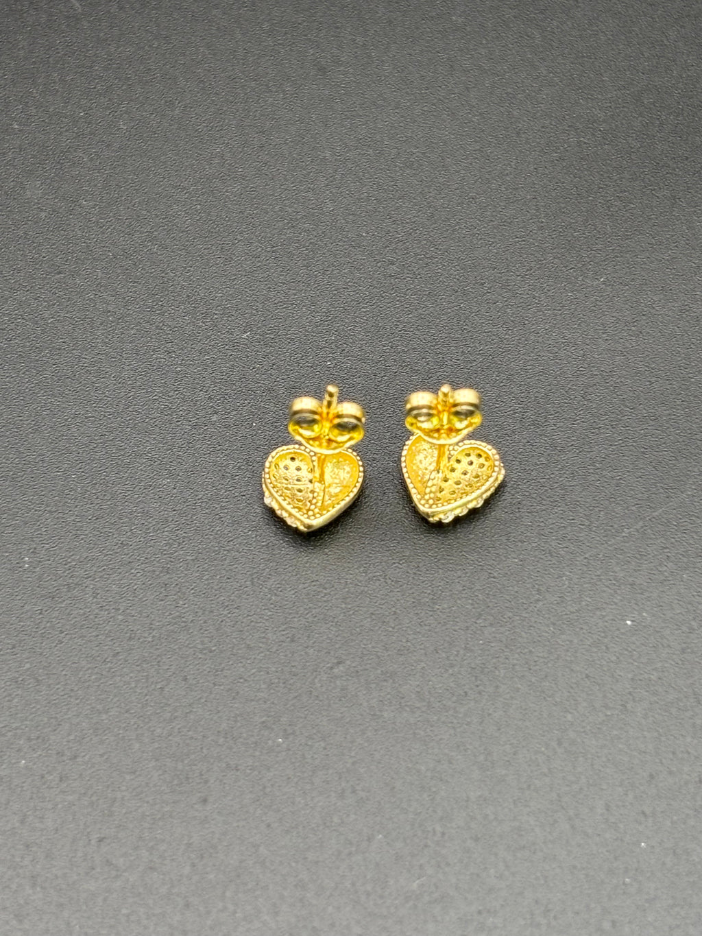 14k Solid Gold Earrings Quinceanera 15 Años Heart