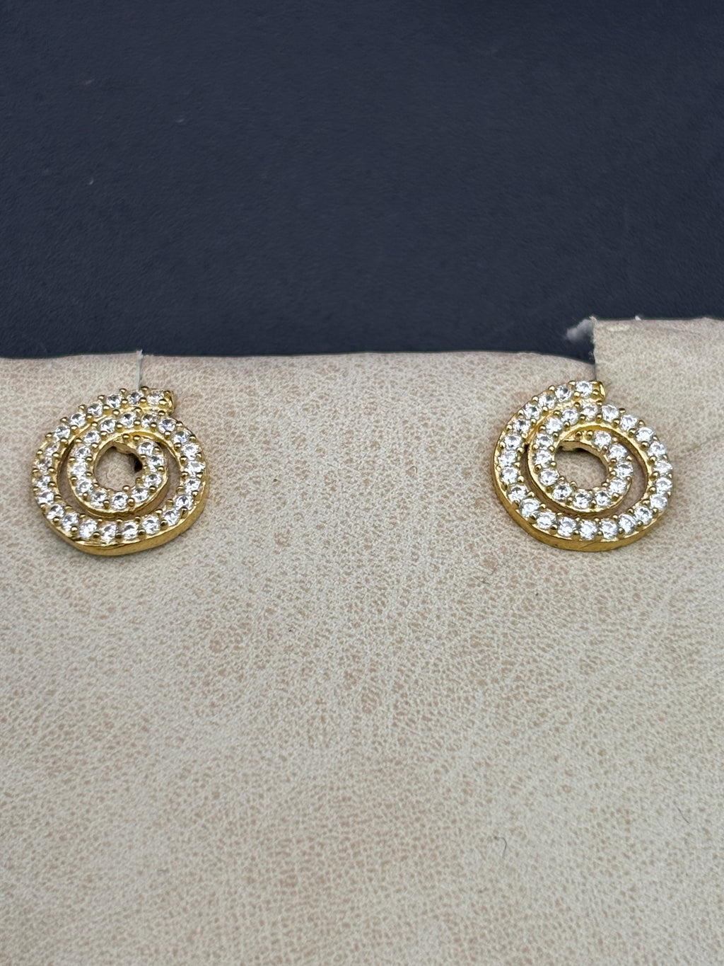 14k Solid Gold Earrings Spiral