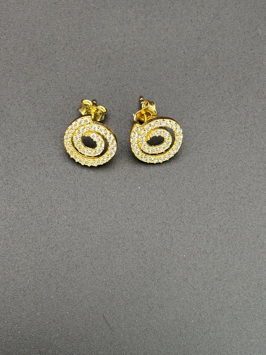 14k Solid Gold Earrings Spiral
