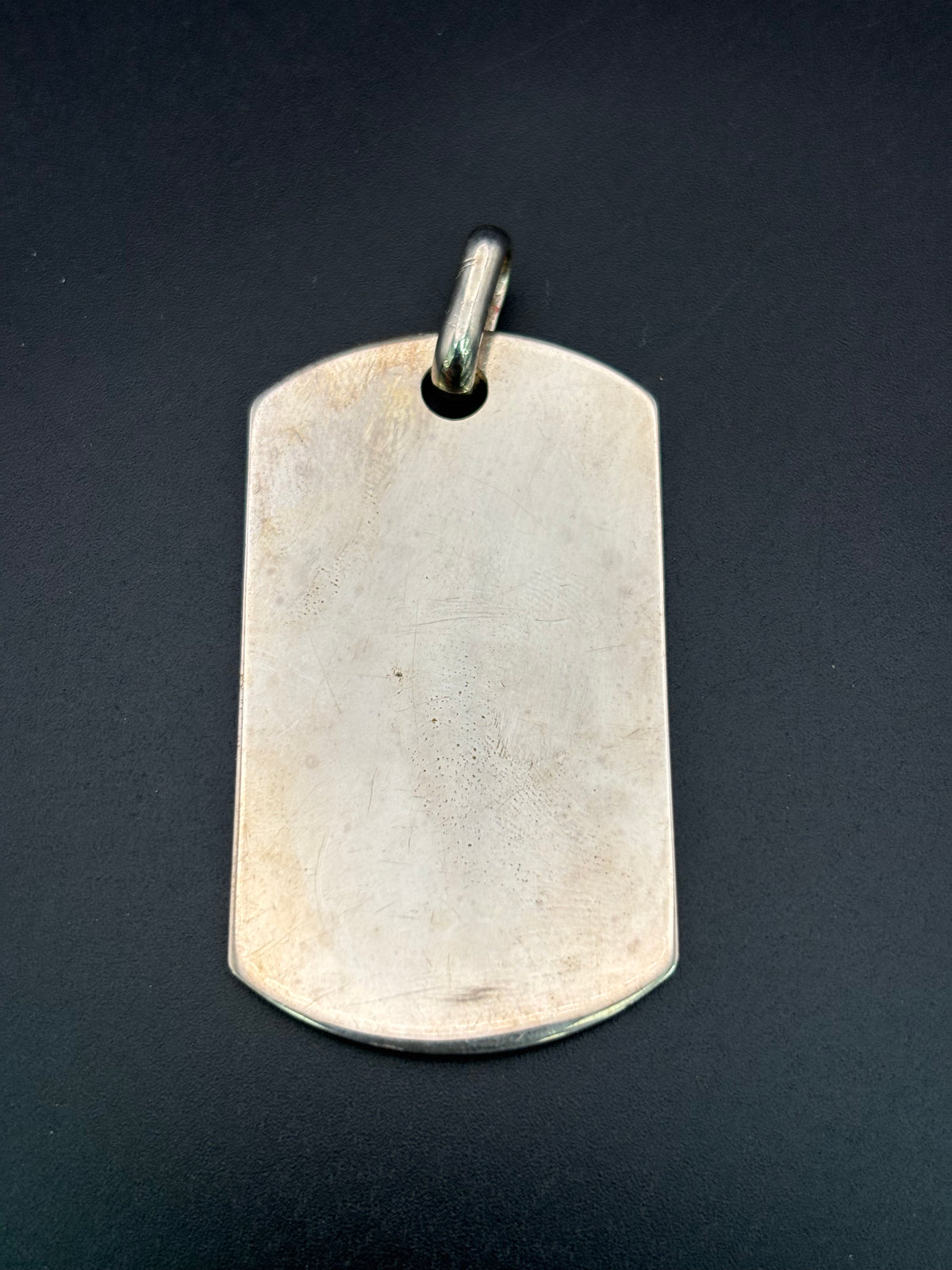 925 Silver Military Tag Pendant
