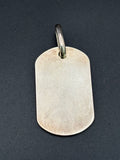 925 Silver Military Tag Pendant