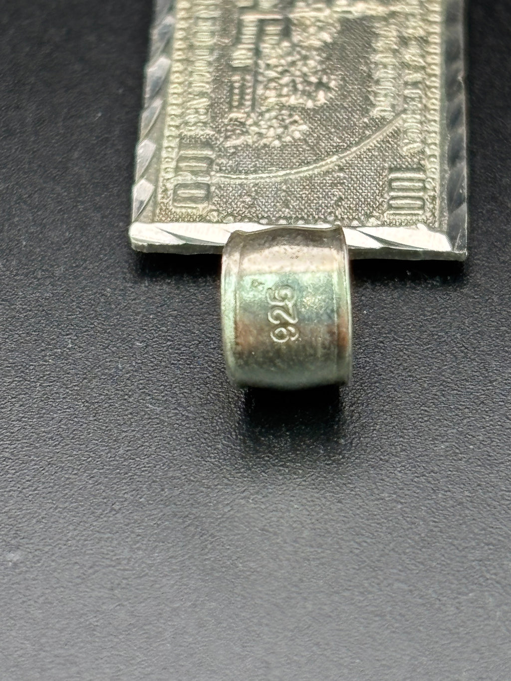 925 Silver 100 bill George Washington Pendant
