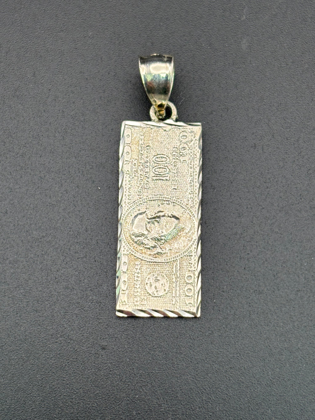 925 Silver 100 bill George Washington Pendant