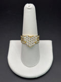 14k Solid Gold Ring Heart