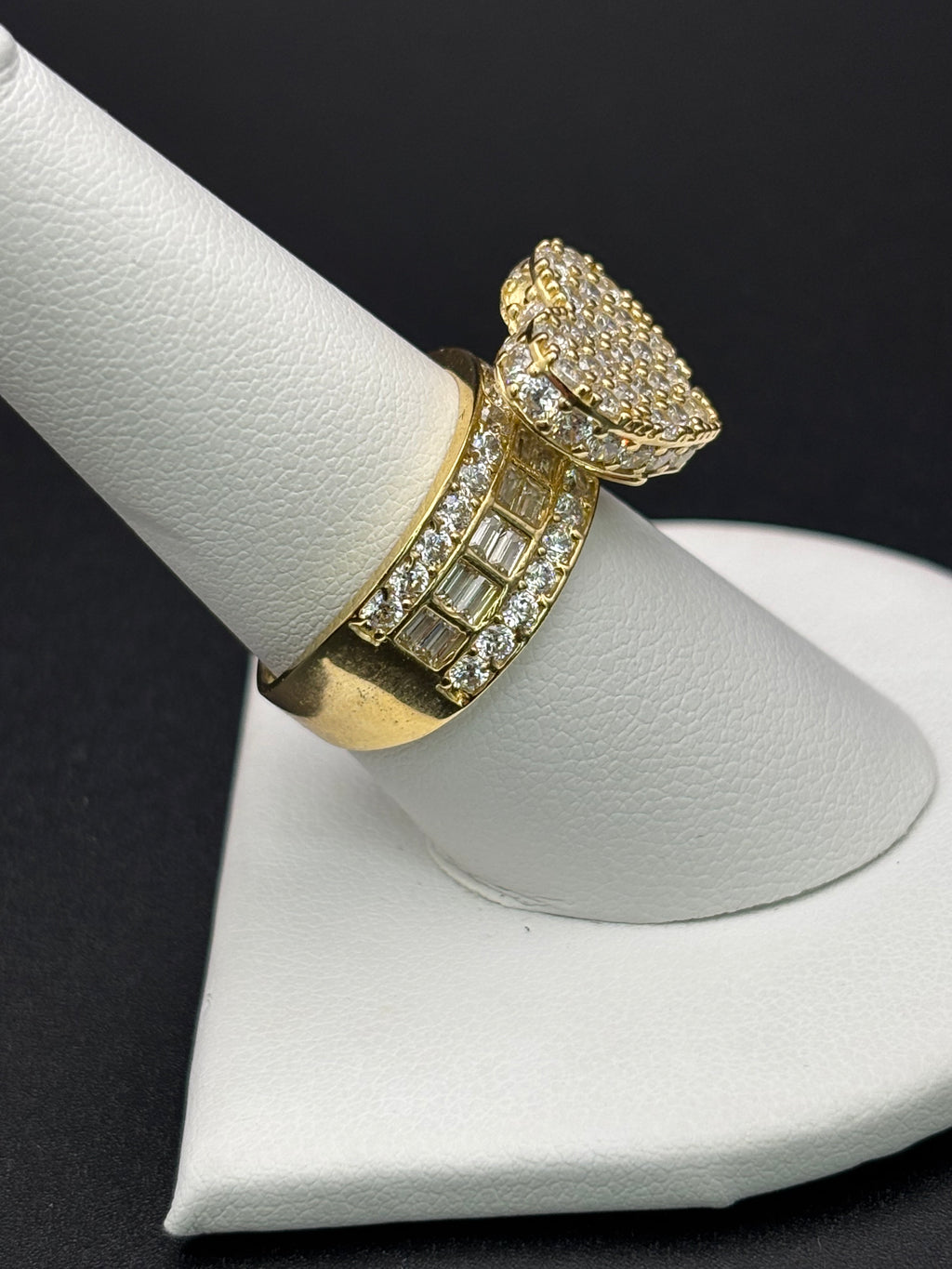 14k Solid Gold Ring Heart