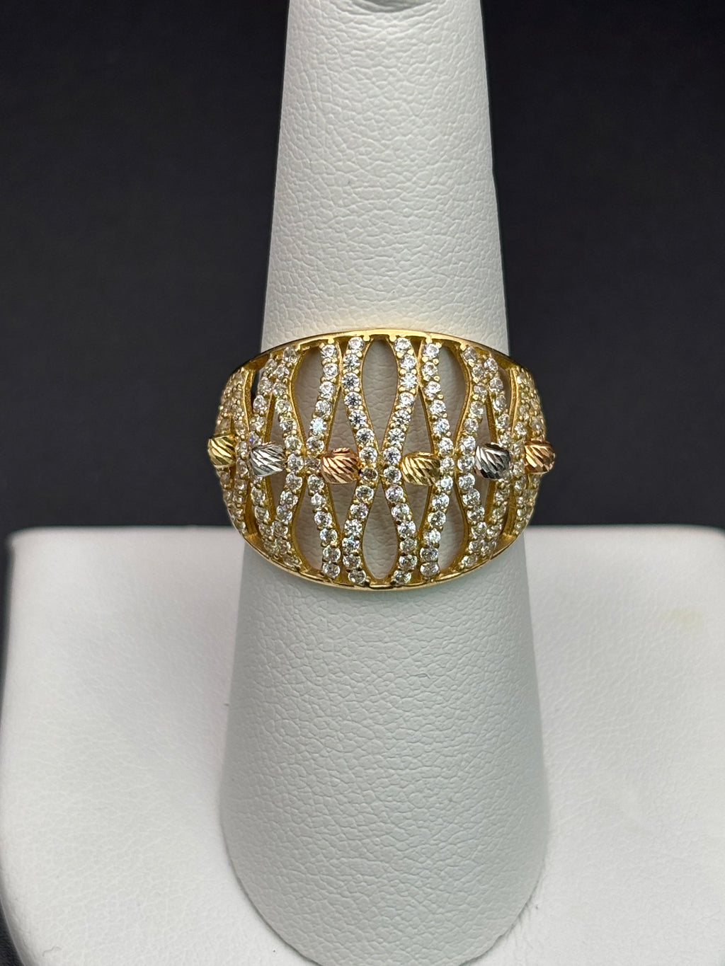 14k Solid Gold Ring Crown