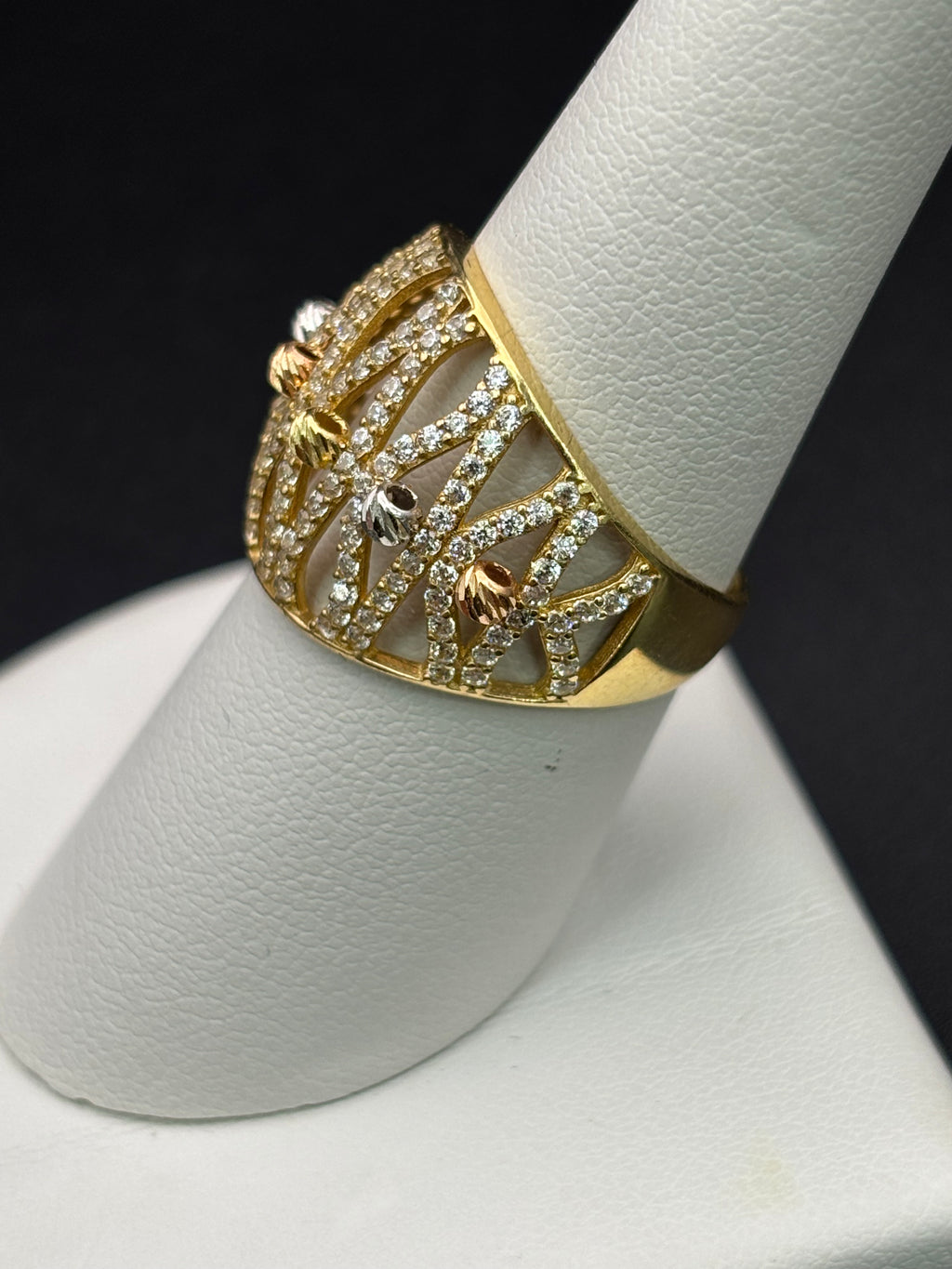 14k Solid Gold Ring Crown