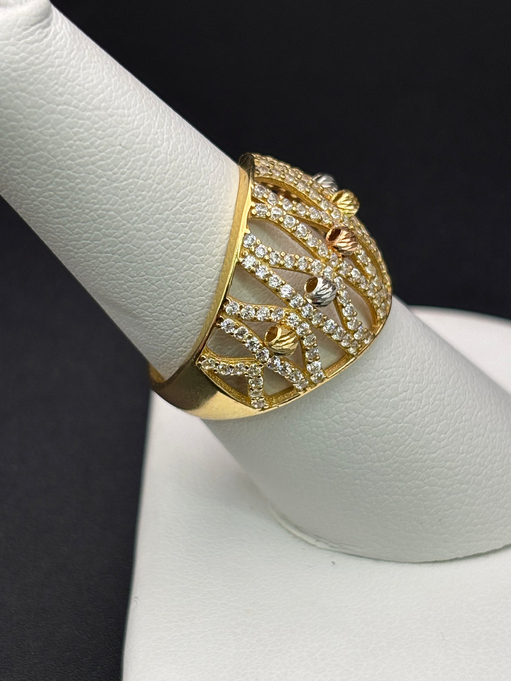 14k Solid Gold Ring Crown