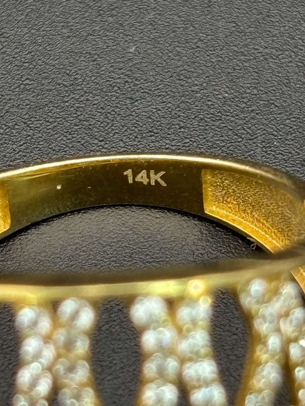 14k Solid Gold Ring Crown