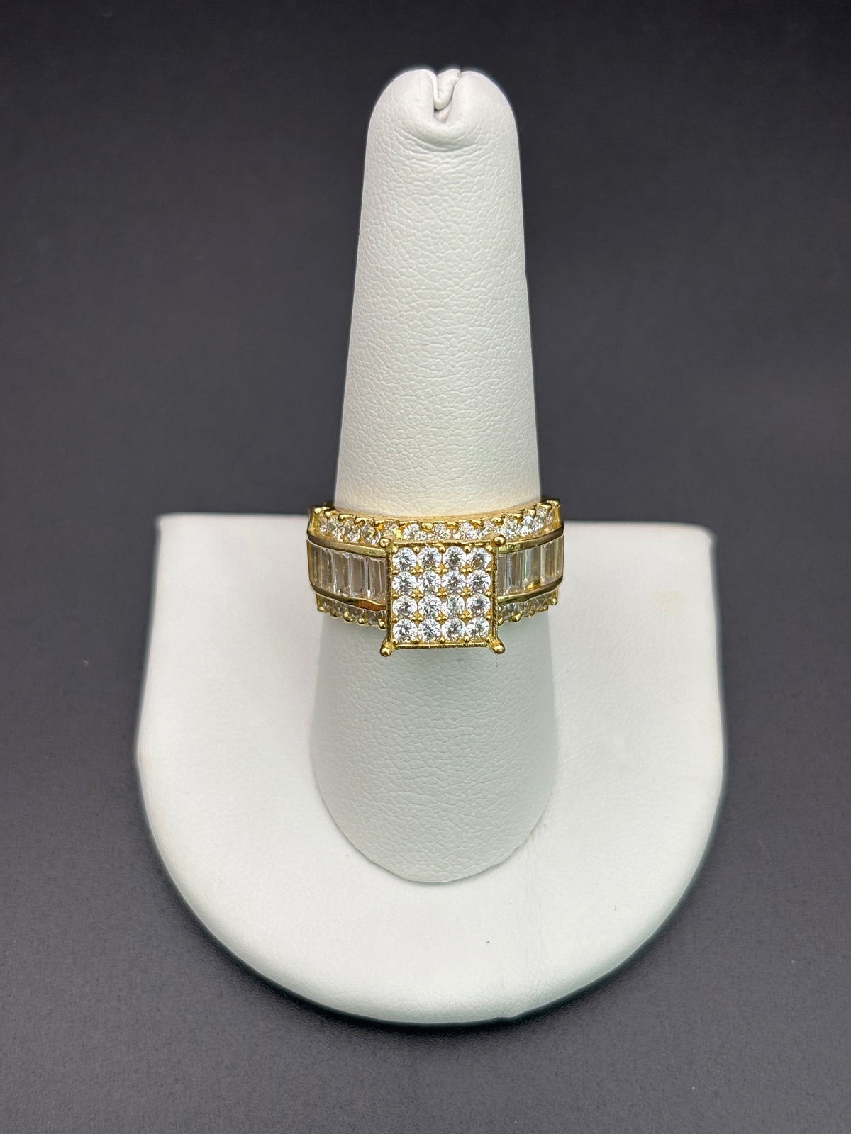 14k Solid Gold Ring Square