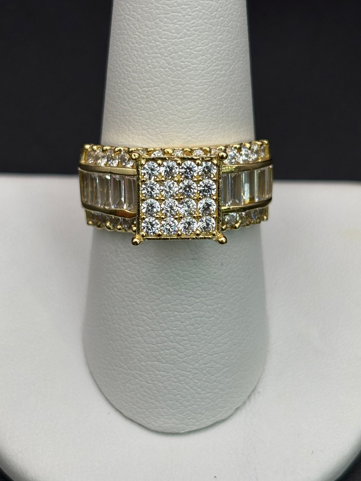 14k Solid Gold Ring Square