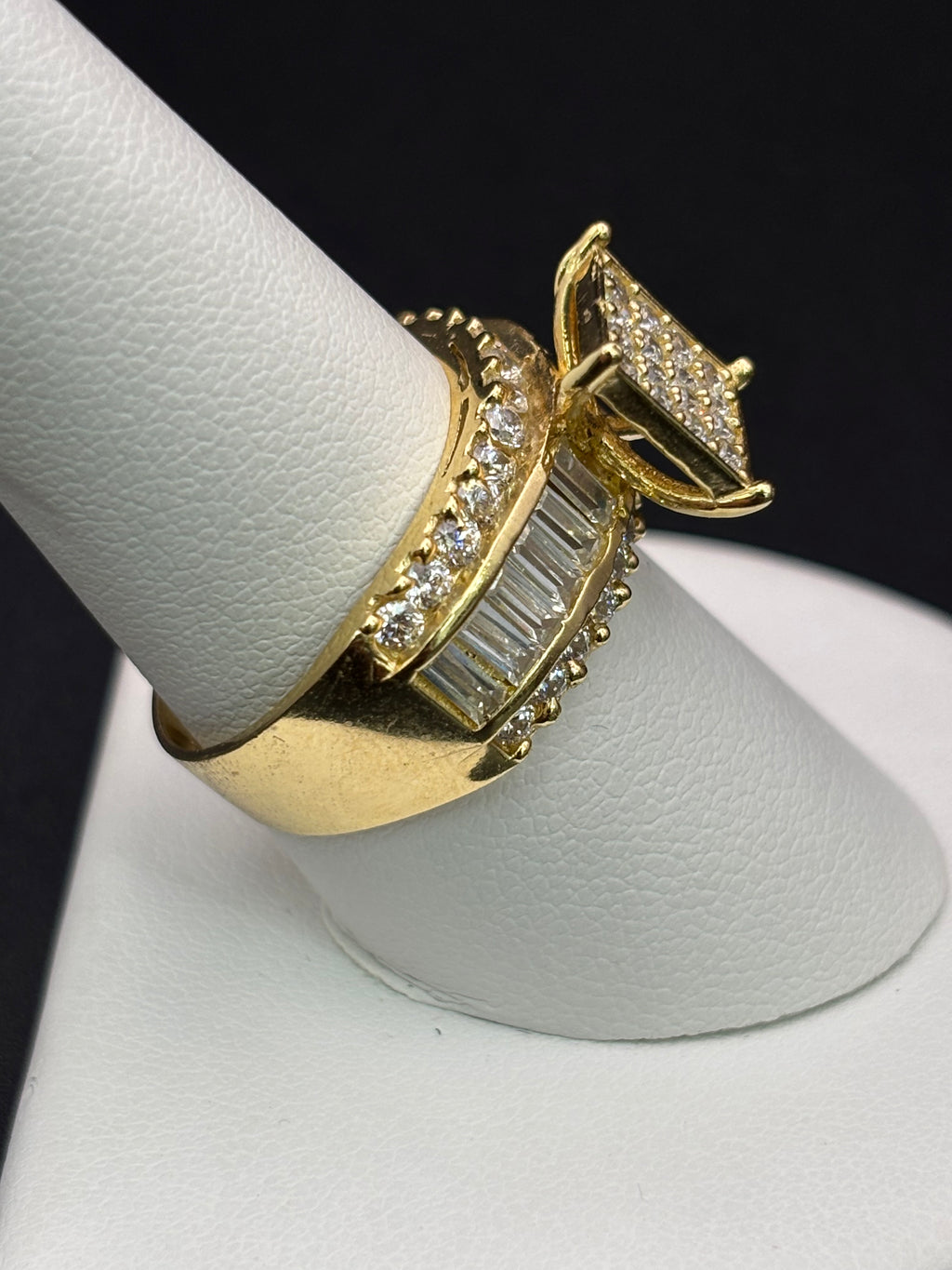 14k Solid Gold Ring Square