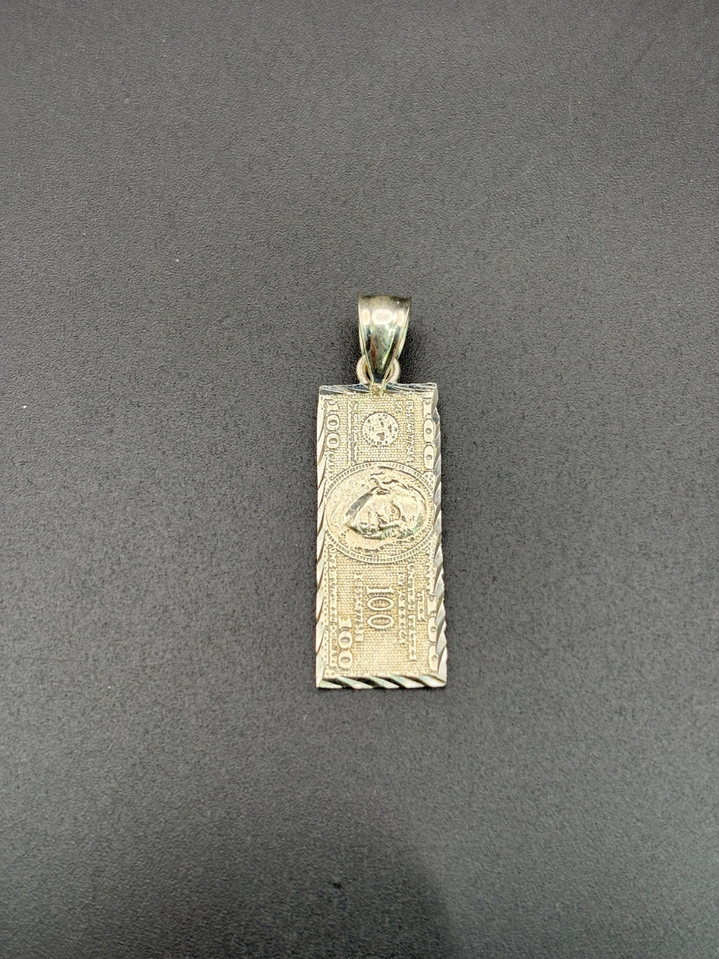 925 Silver 100 bill George Washington Pendant