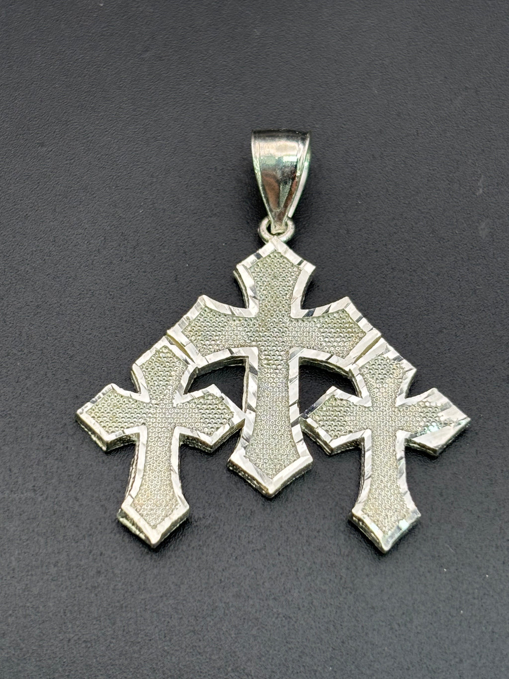 925 Silver Three Cross Pendant