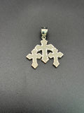 925 Silver Three Cross Pendant