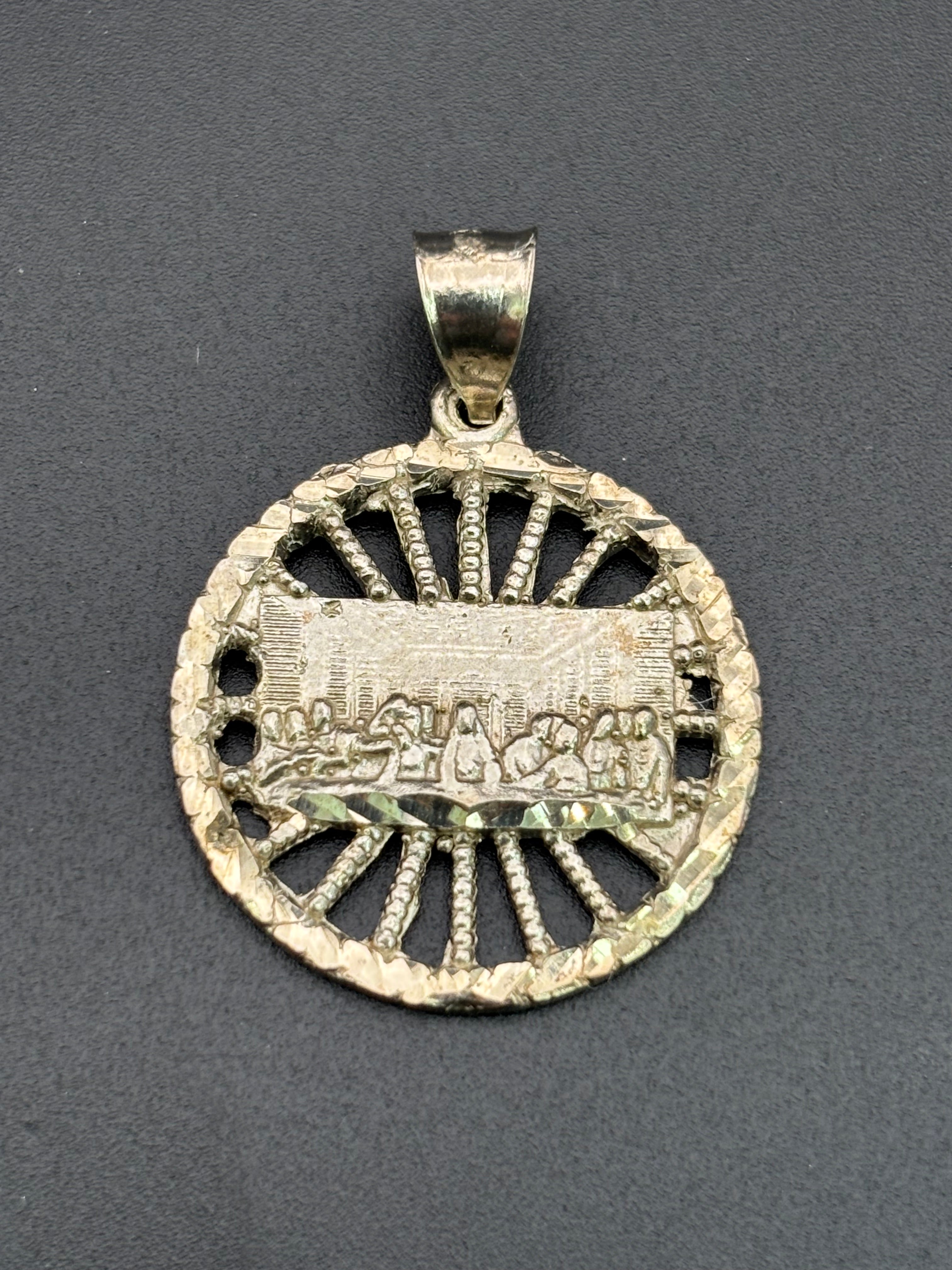 925 Silver Last Supper Pendant