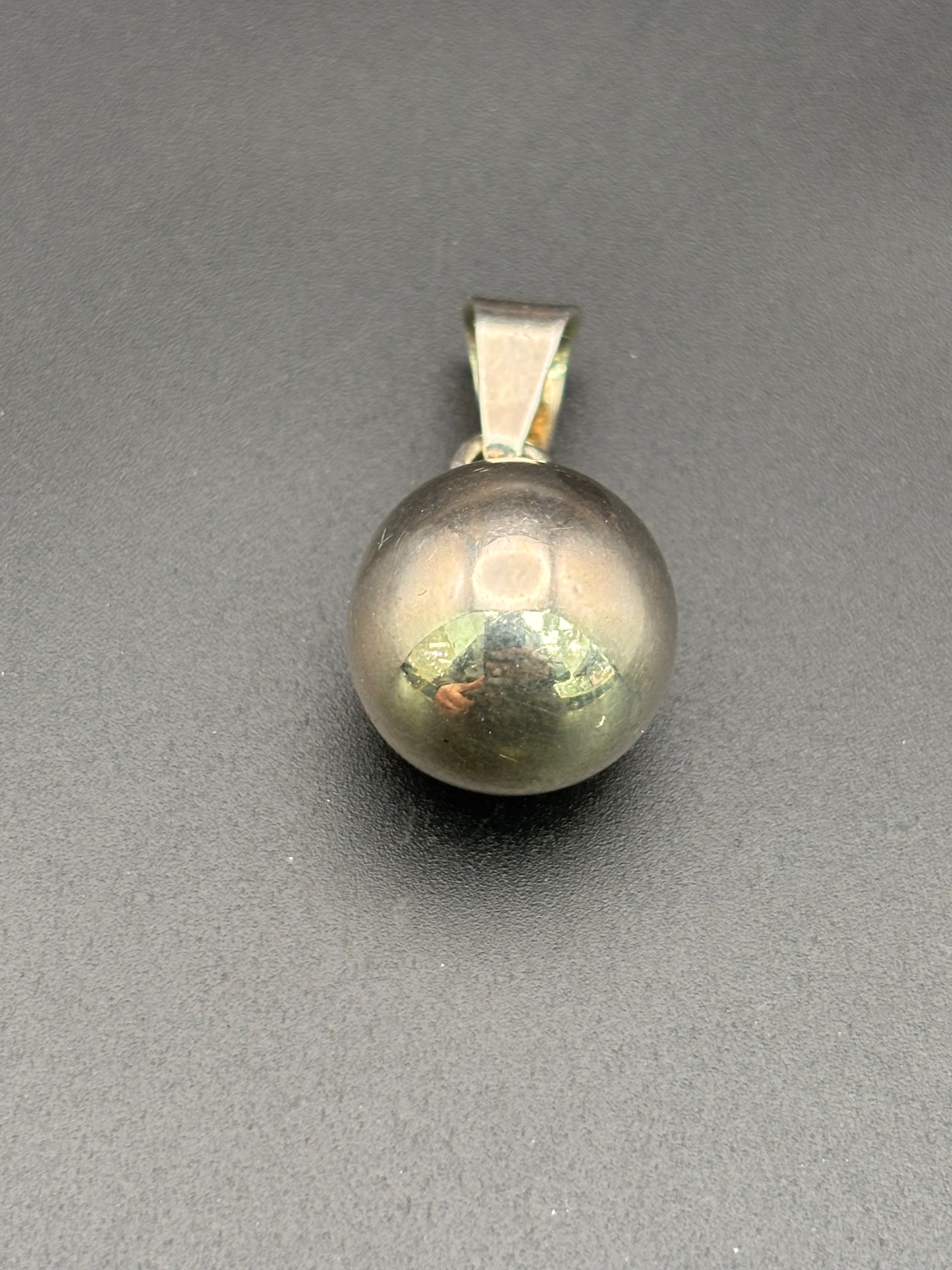 925 Silver Ball Spere Pendant