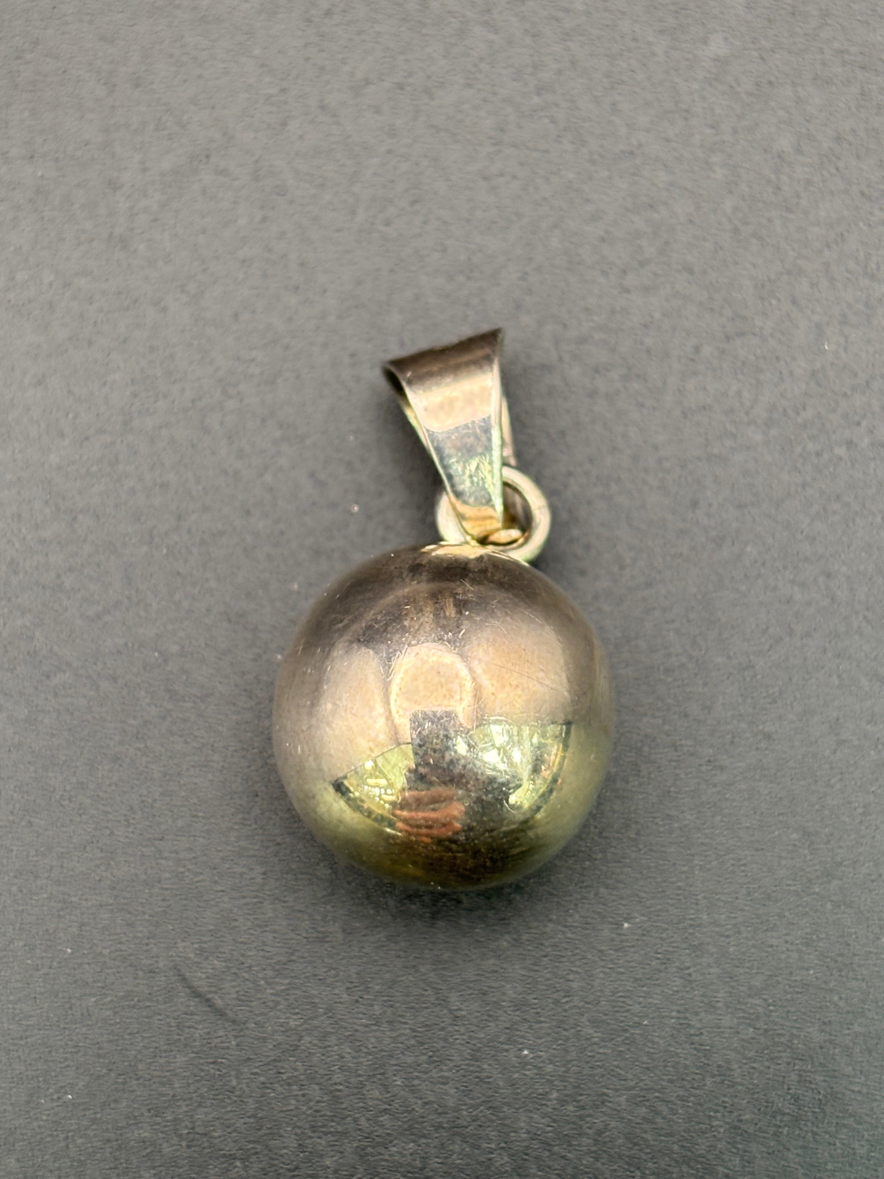 925 Silver Ball Spere Pendant