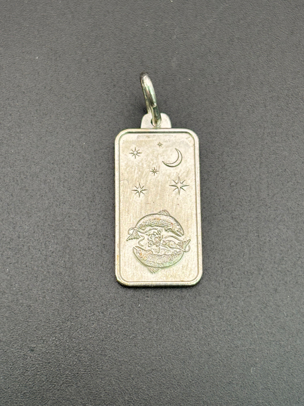 925 Silver Fish Moon Stars Pisces Zodiac