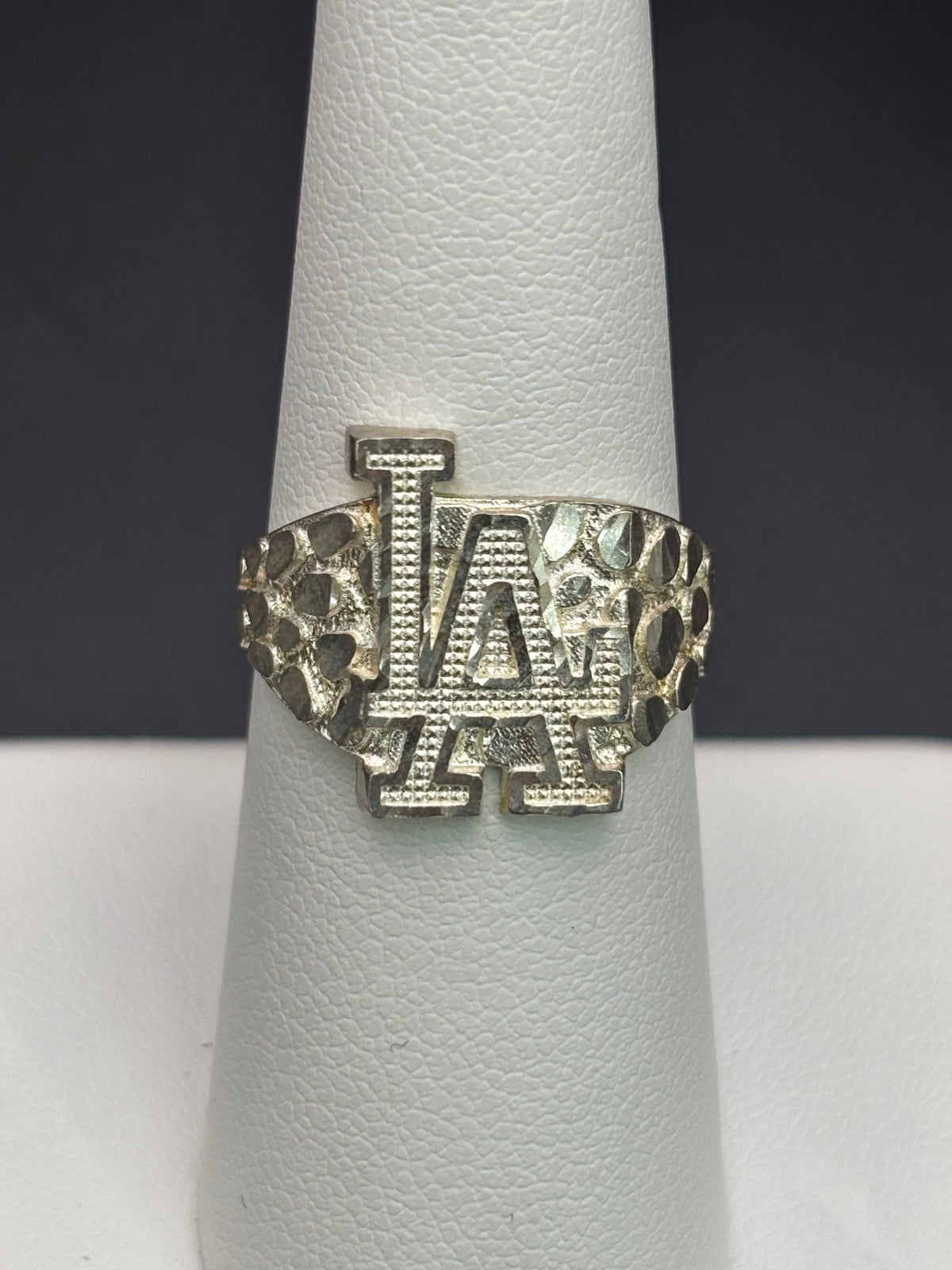 925 Silver Nugget Ring LA