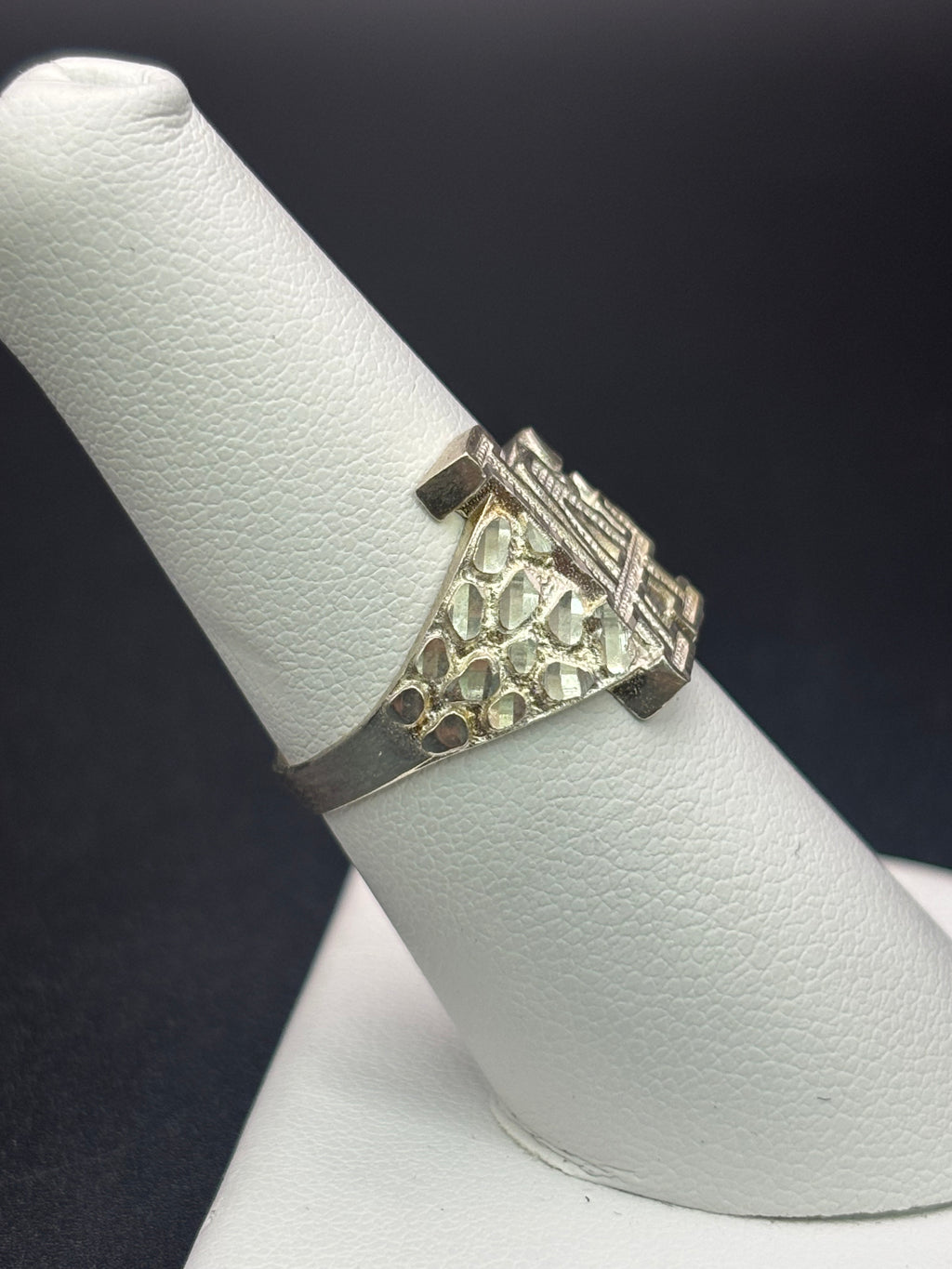 925 Silver Nugget Ring LA