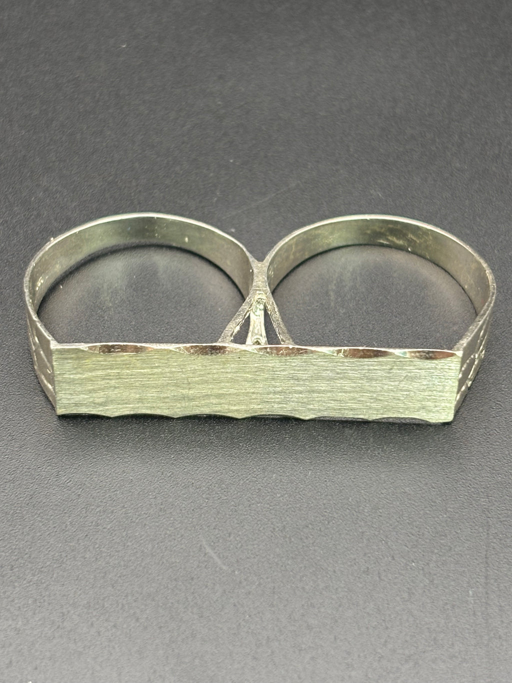 925 Silver Two Fingers Ring Plain Size 11.5 and 11.75
