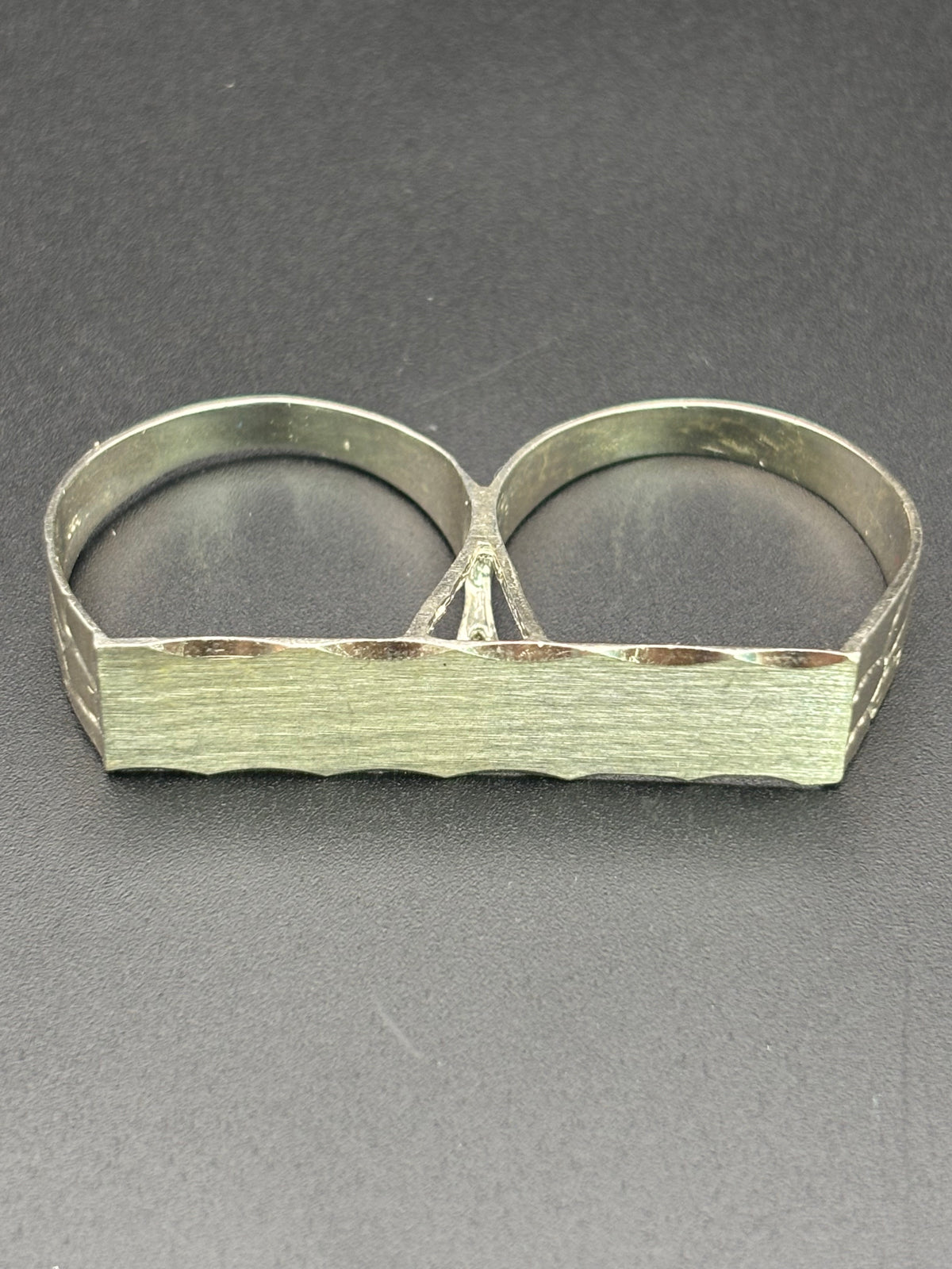 925 Silver Two Fingers Ring Plain Size 11.5 and 11.75