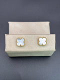 14k Solid Gold Earrings Flower