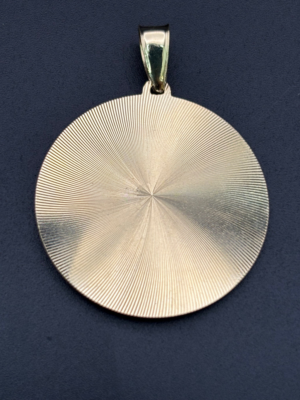 14k Solid Gold Pendant Virgin Mary