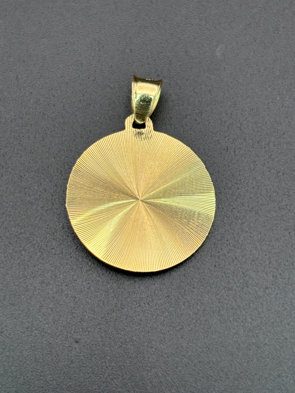 14k Solid Gold Pendant Virgin Mary