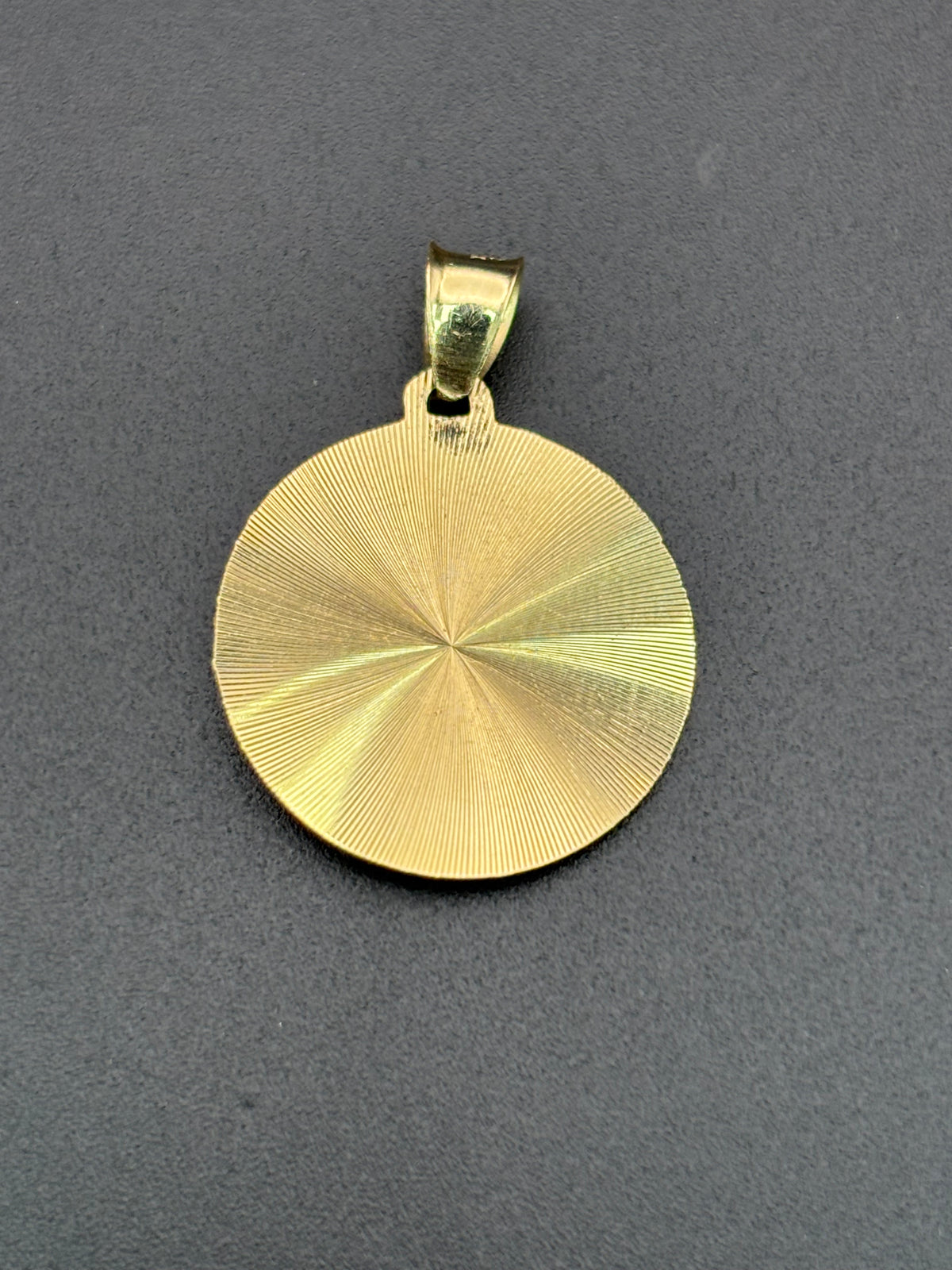 14k Solid Gold Pendant Virgin Mary