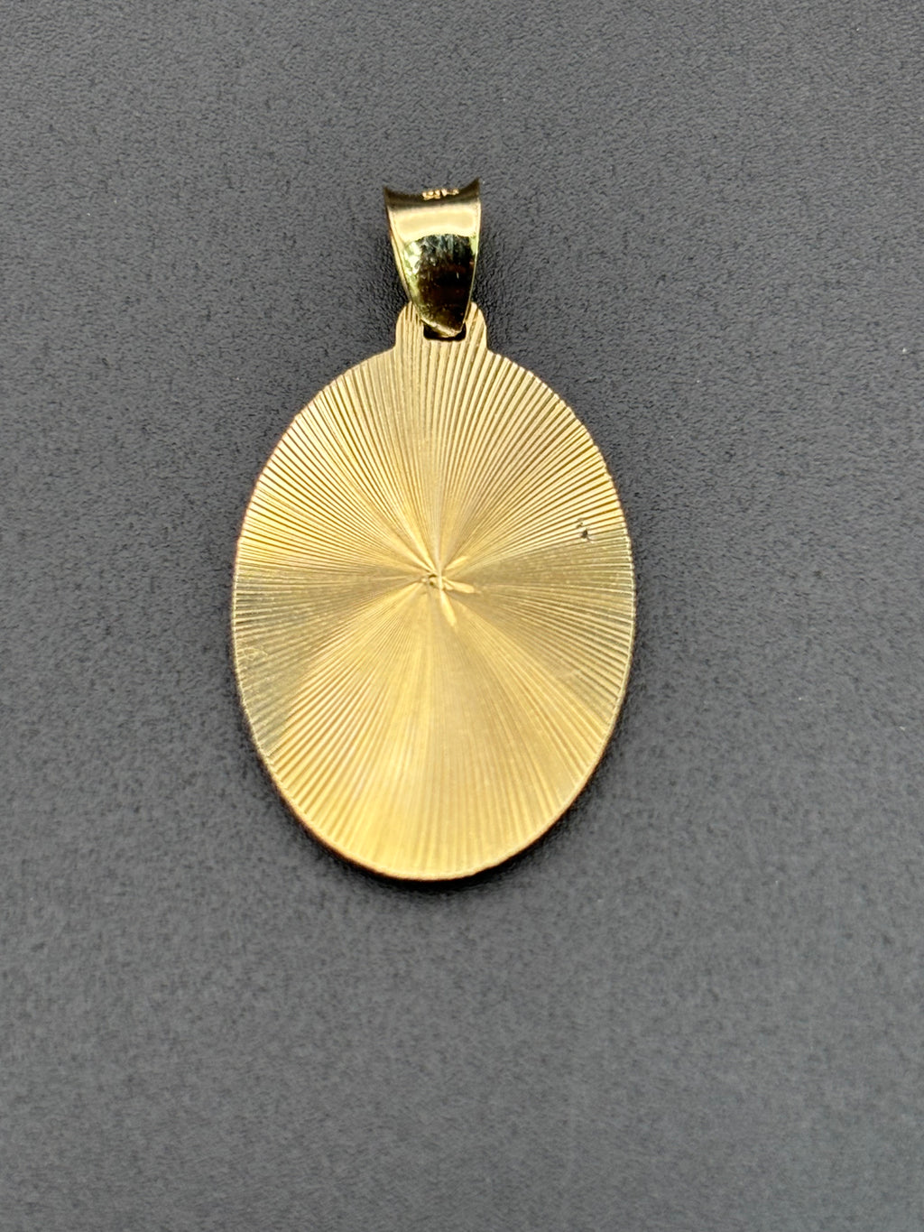 14k Solid Gold Pendant Virgin Mary