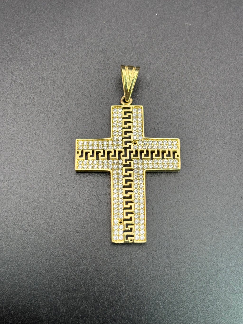 14k Solid Gold Jesus Cross Pendant